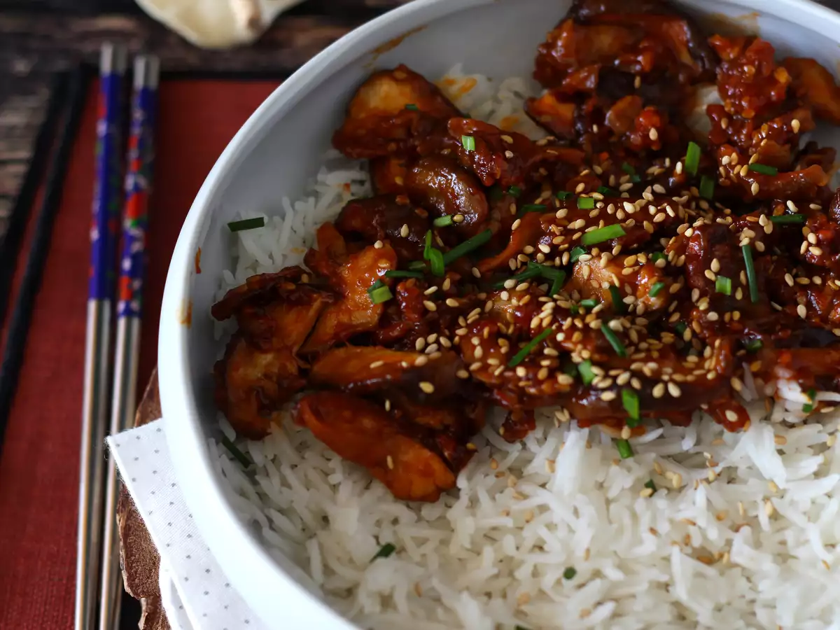 Houby shiitake na korejský způsob s pastou gochujang - foto 3