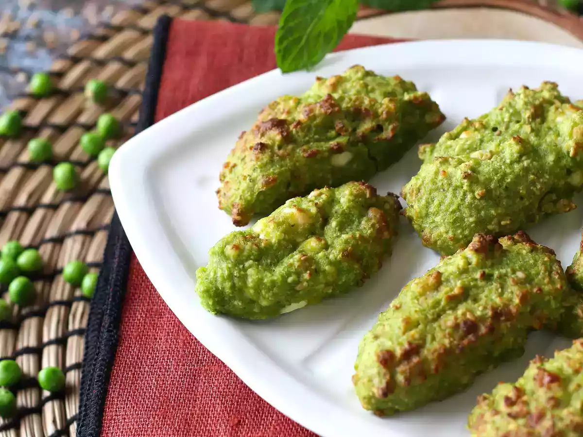 Hráškové a feta karbanátky ve fritéze: chutné a velmi rychlé na přípravu! - foto 2