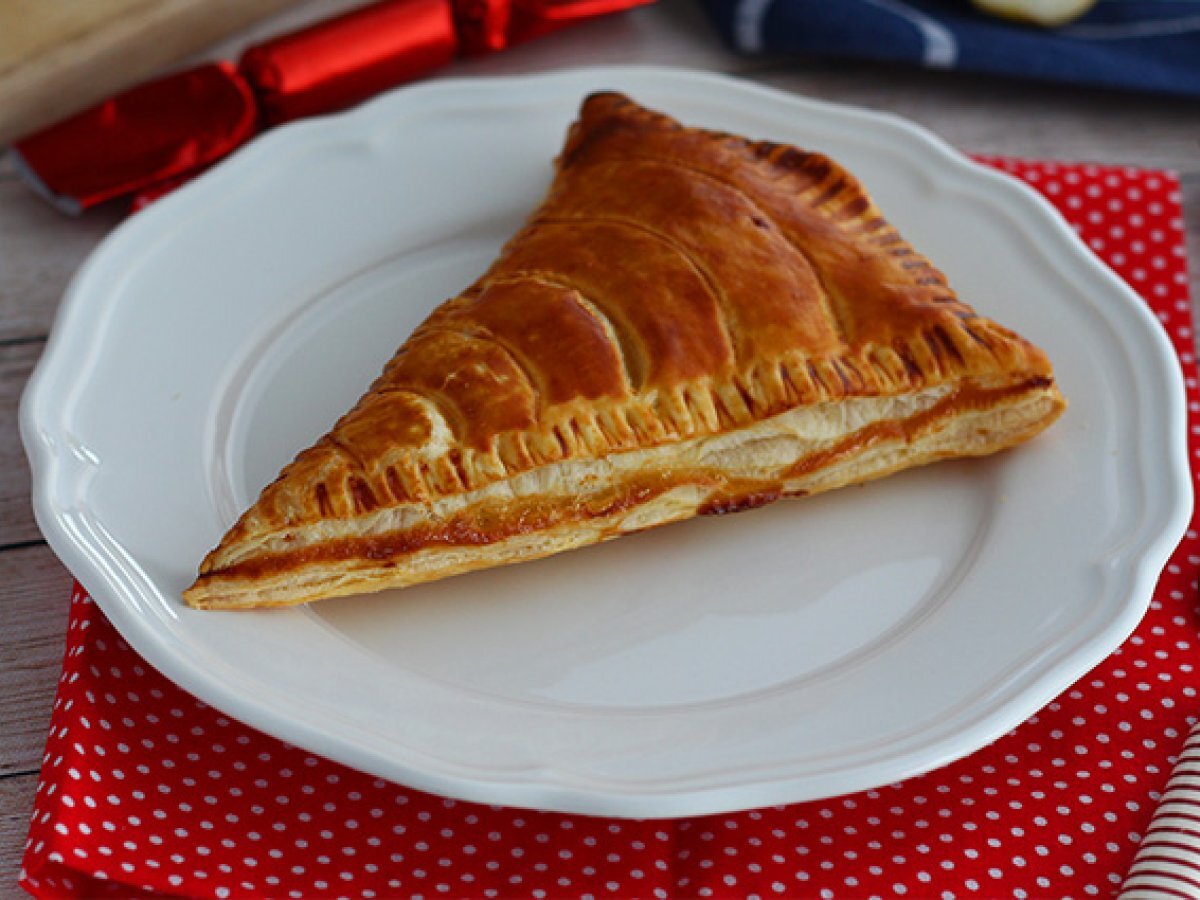 Hrušková frangipane v jednotlivých porcích