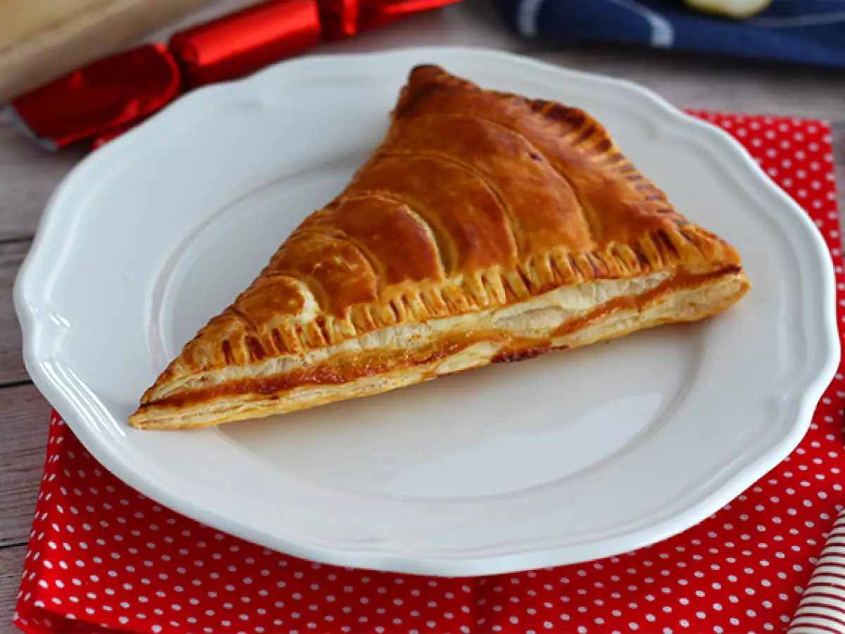 Hrušková frangipane v jednotlivých porcích