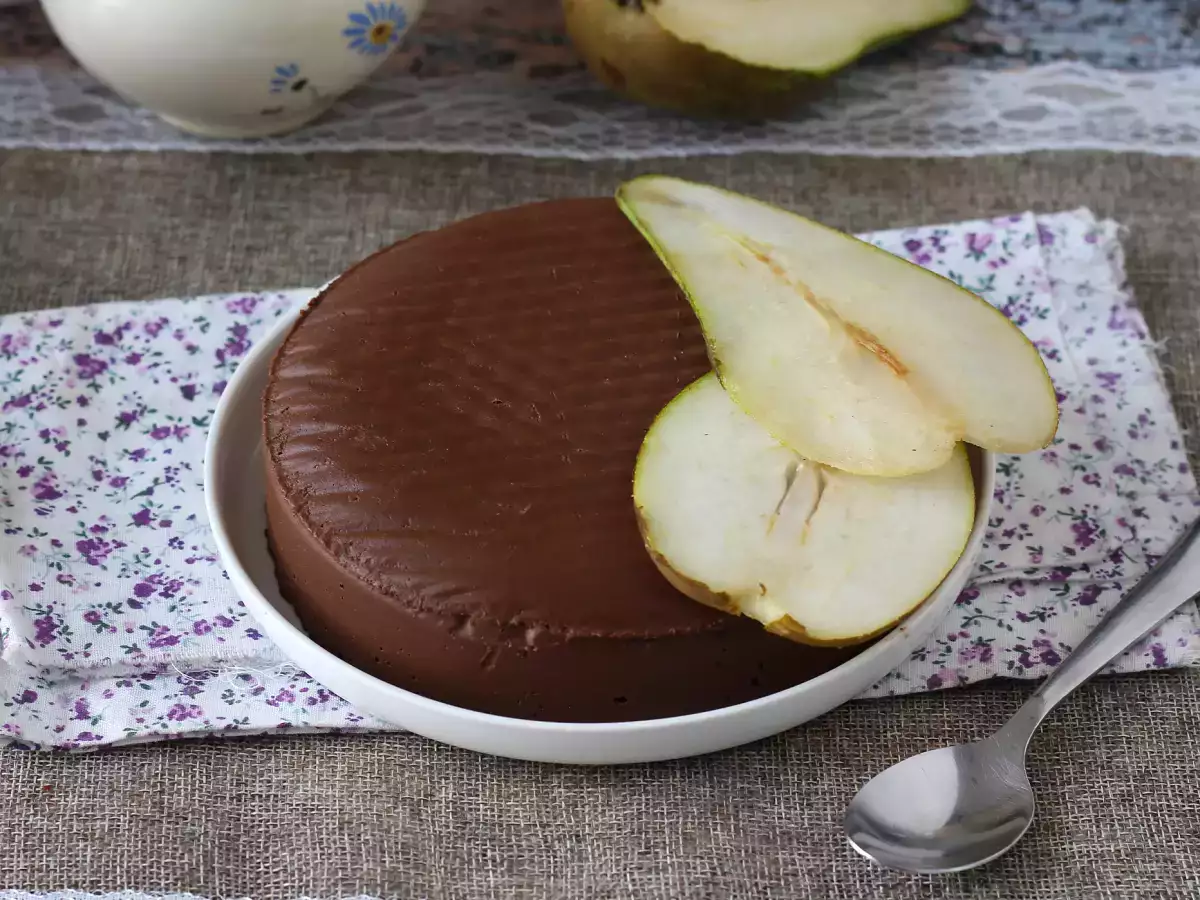 Hruškový čokoládový fudge: snadný dezert ze 2 ingrediencí!