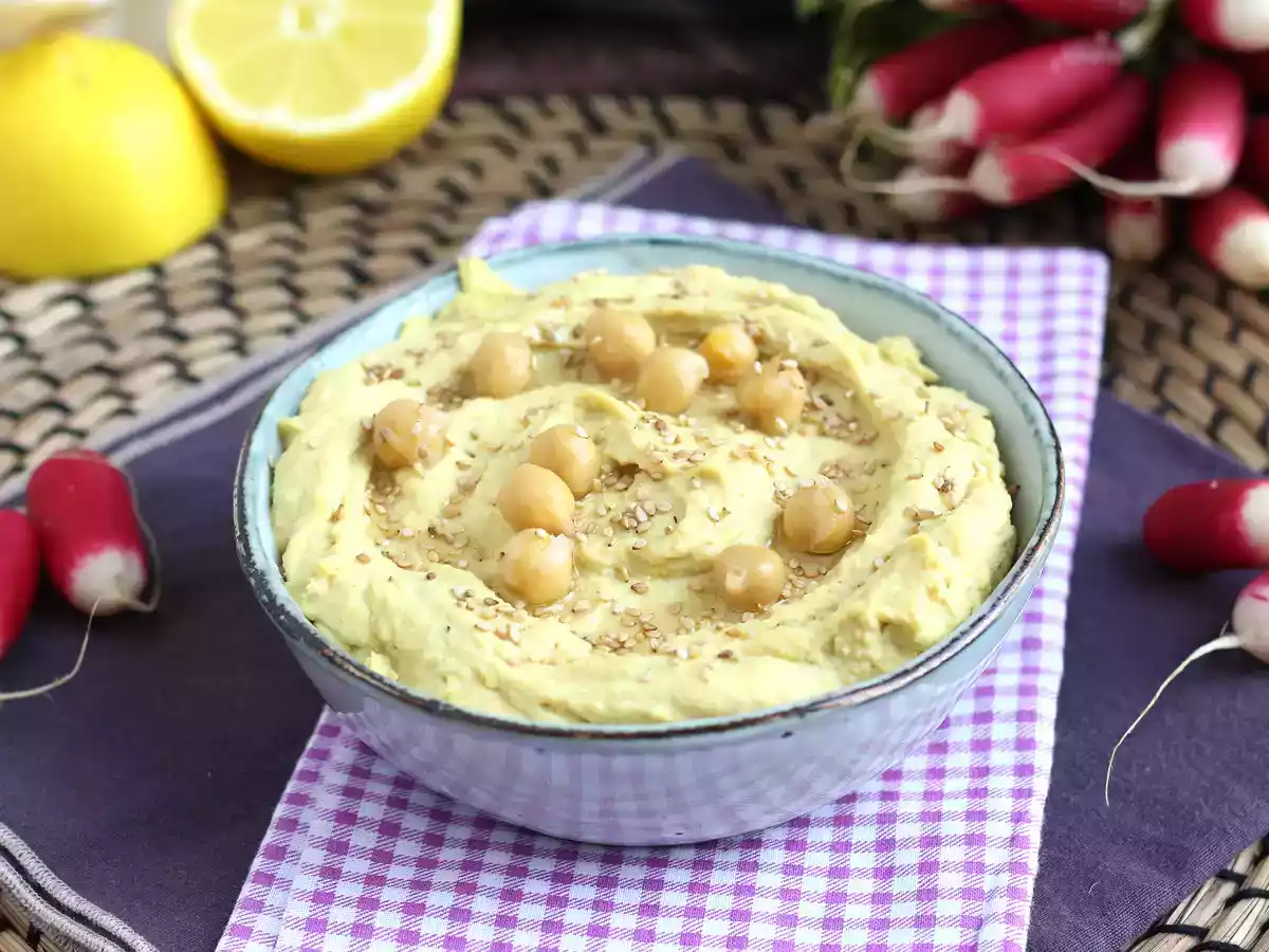 Hummus s kandovaným citronem pro ještě jemnější chuť