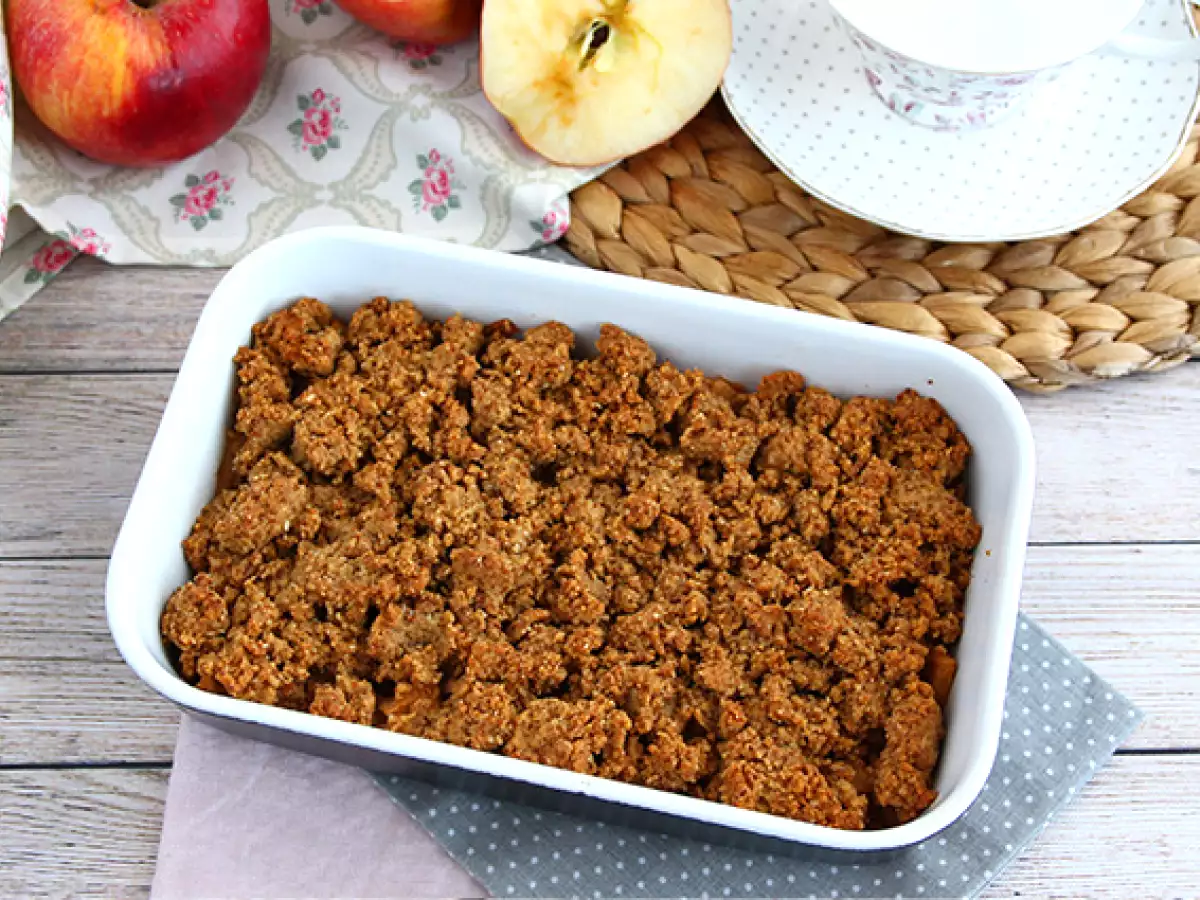 Jablečný crumble (veganský a bezlepkový)