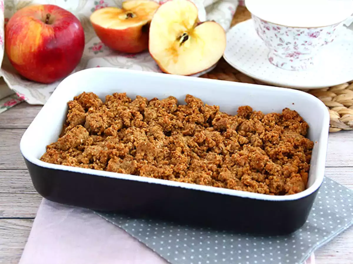Jablečný crumble (veganský a bezlepkový) - foto 3