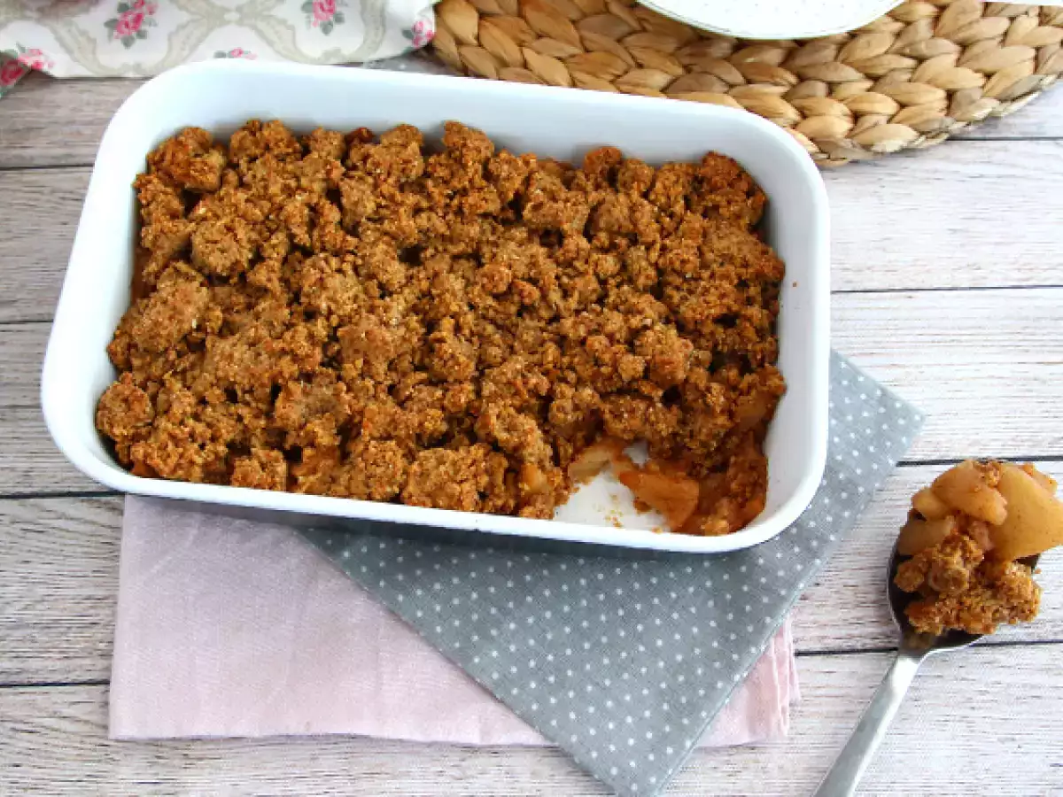 Jablečný crumble (veganský a bezlepkový) - foto 4