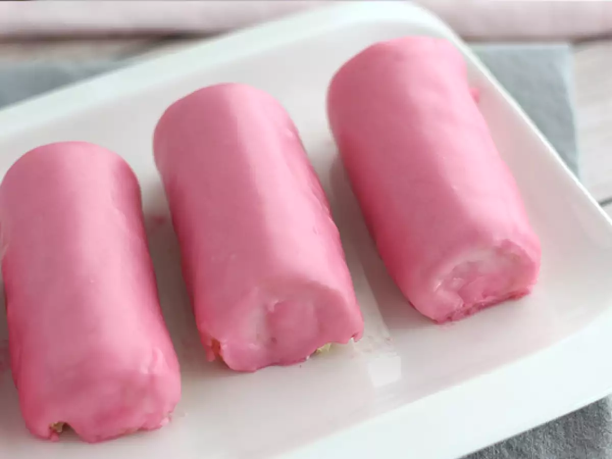 Jahodové mini roládky – Růžové panterky - foto 4