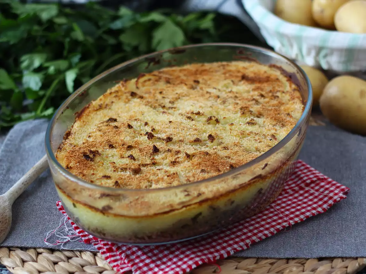 Jednoduchý a zaručený hachis parmentier: zapečené mleté maso s bramborovou kaší