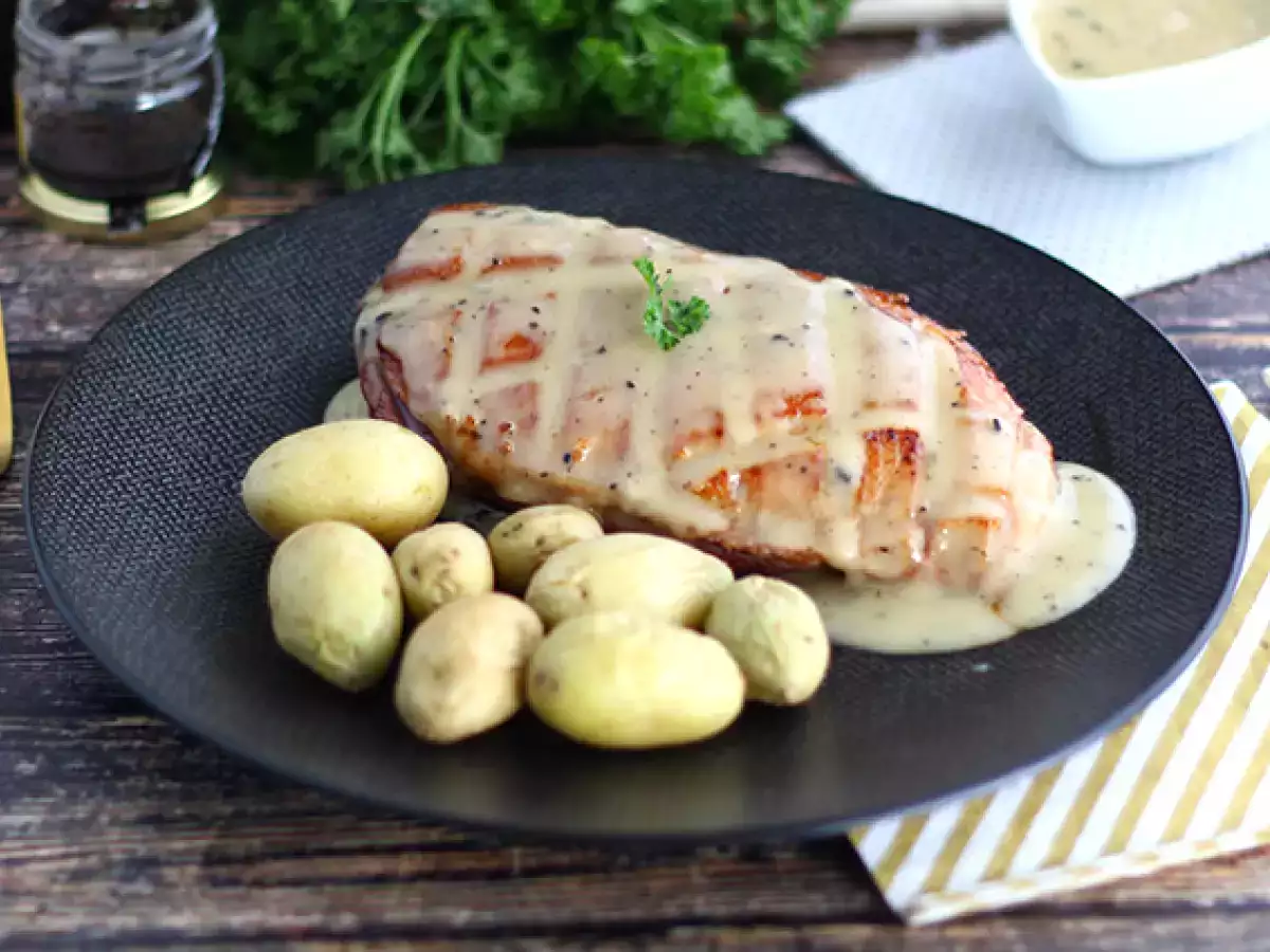 Kachní prsa s omáčkou z kousků lanýžů