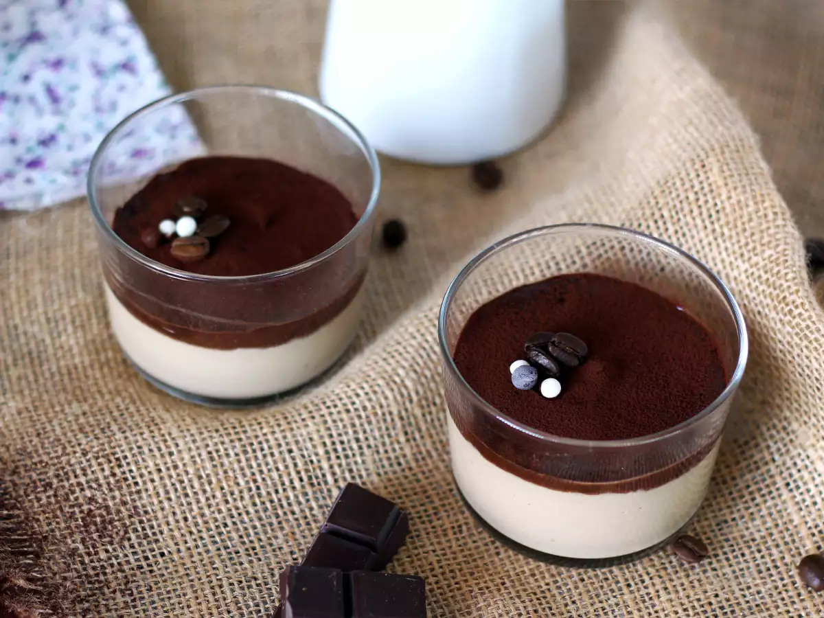Kávové pudinky s ganache a kakaem - foto 3