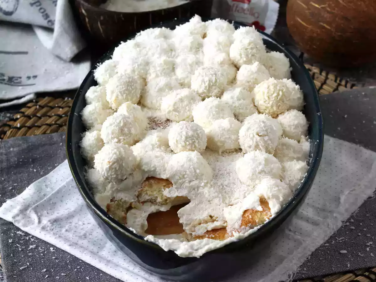 Kokosové tiramisu s Raffaellem - foto 6