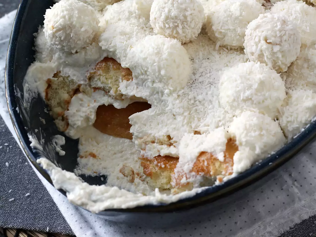 Kokosové tiramisu s Raffaello - foto 2