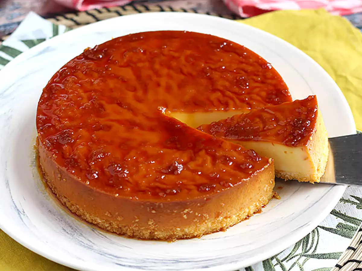 Kokosový flan v Cookeo