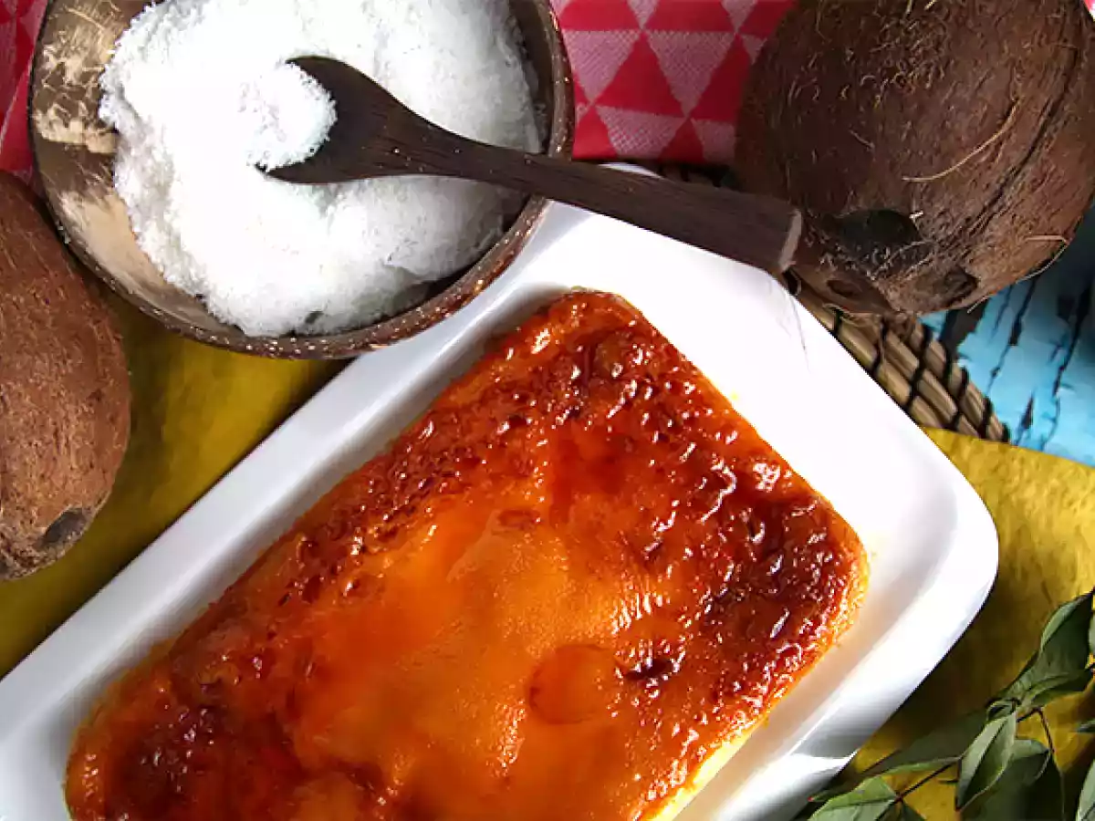 Kokosový flan v mikrovlnné troubě za 8 minut