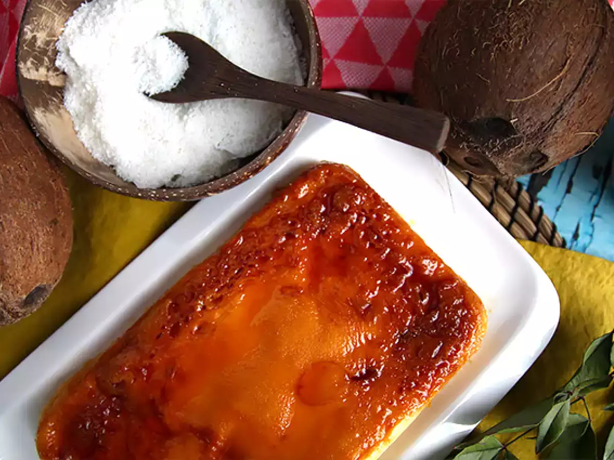 Kokosový flan z mikrovlnné trouby za 8 minut