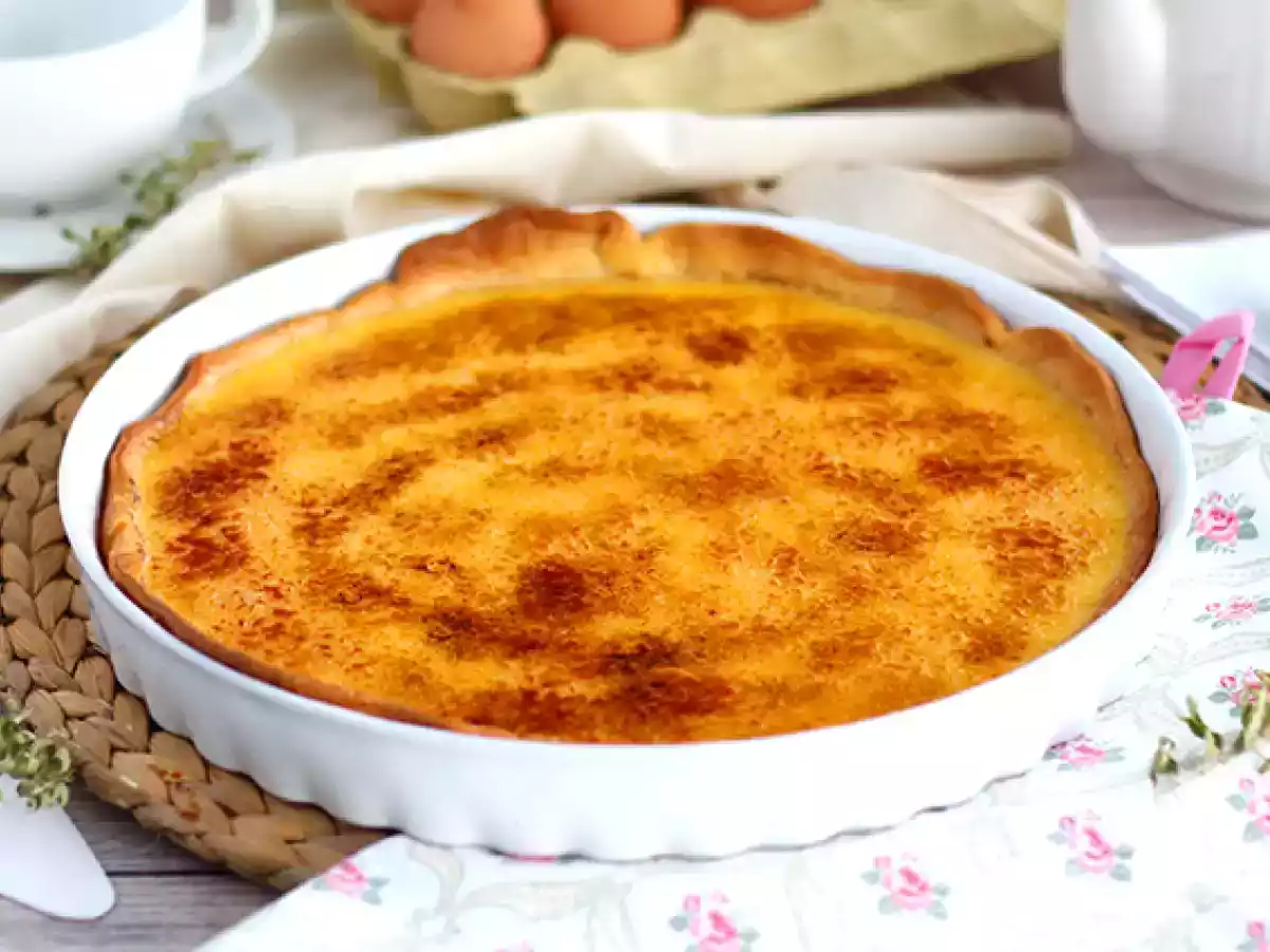 Koláč Crème brûlée, rafinovaný dezert krok za krokem