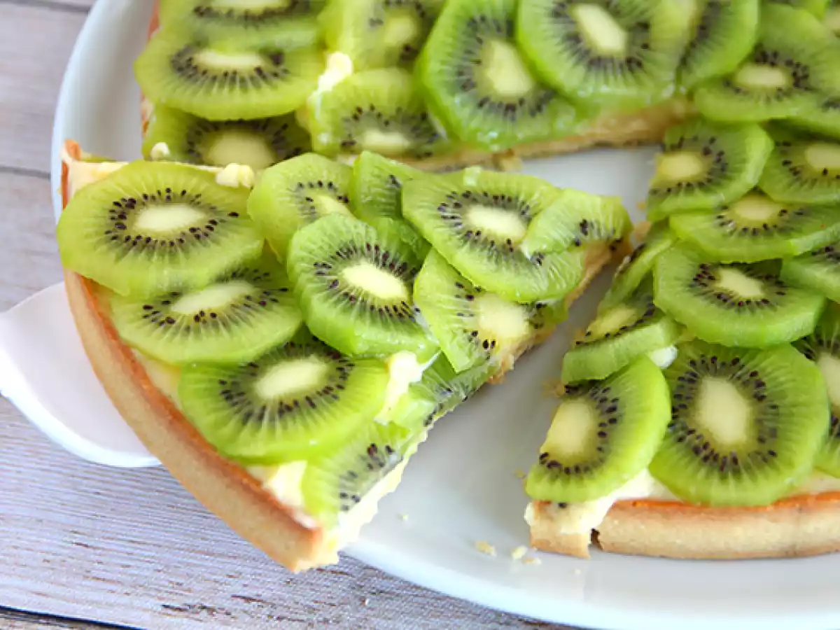 Koláč s kiwi (rychlý a snadný) - foto 3