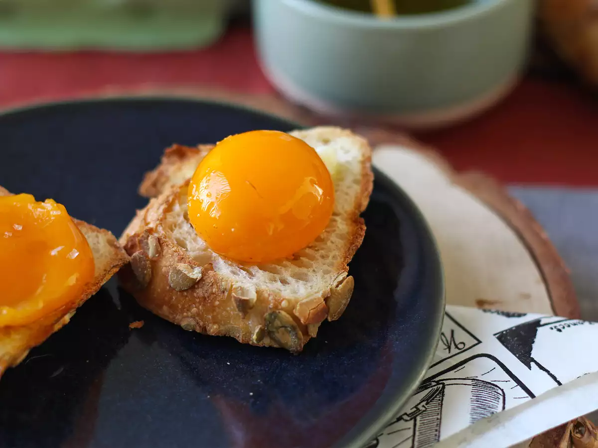 Konfitované žloutky z horkovzdušné fritézy na pomazánku - foto 3