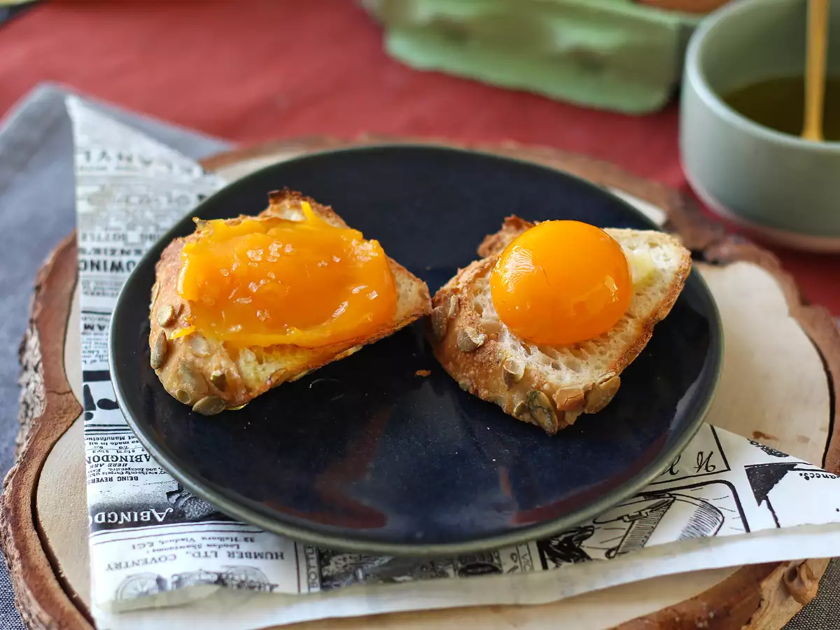 Konfitované žloutky z horkovzdušné fritézy na pomazánku - foto 5