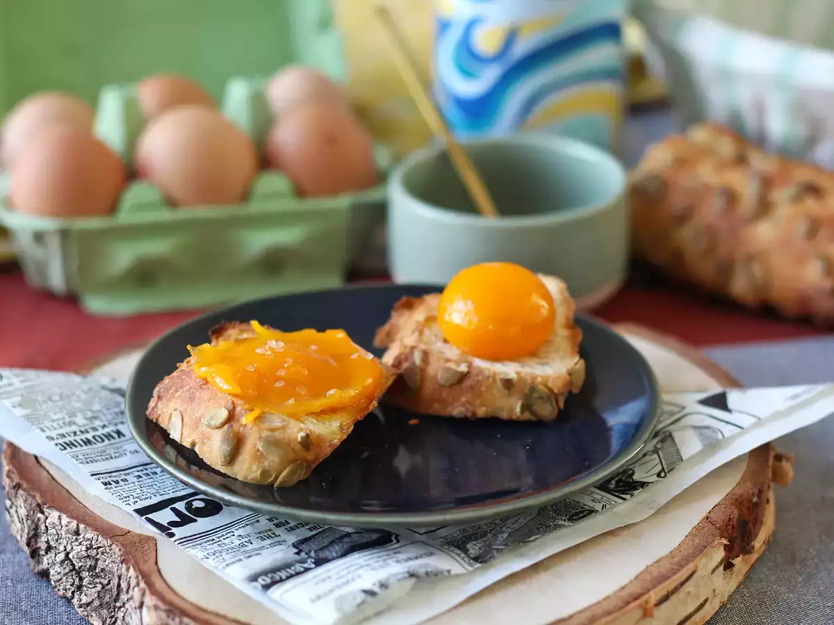 Konfitované žloutky z horkovzdušné fritézy na pomazánku - foto 6
