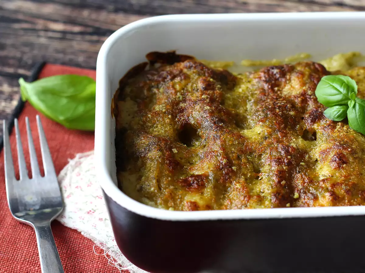 Krémové pesto cannelloni au gratin: snadný a chutný recept - foto 4