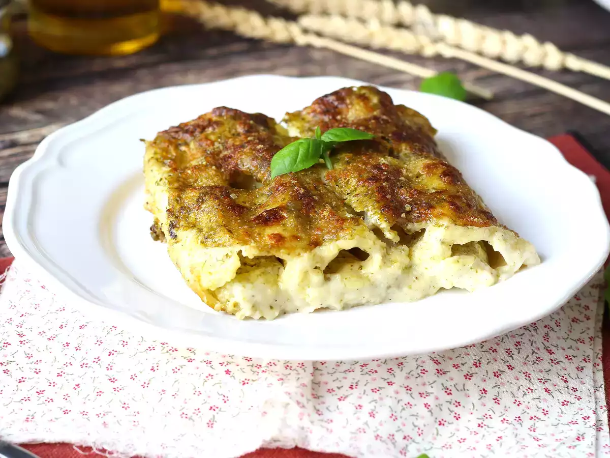 Krémové pesto cannelloni au gratin: snadný a chutný recept - foto 5