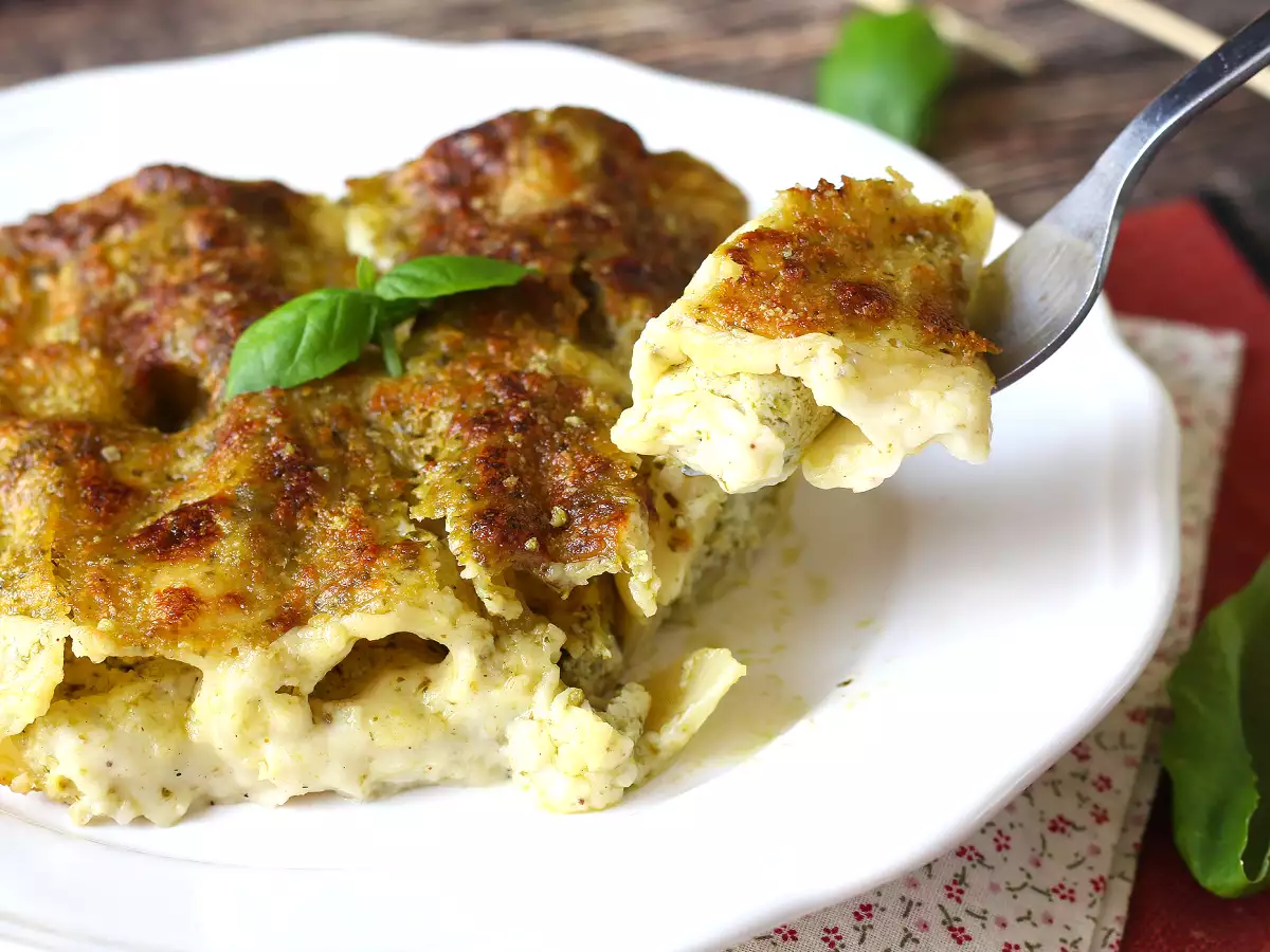 Krémové pesto cannelloni au gratin: snadný a chutný recept - foto 7