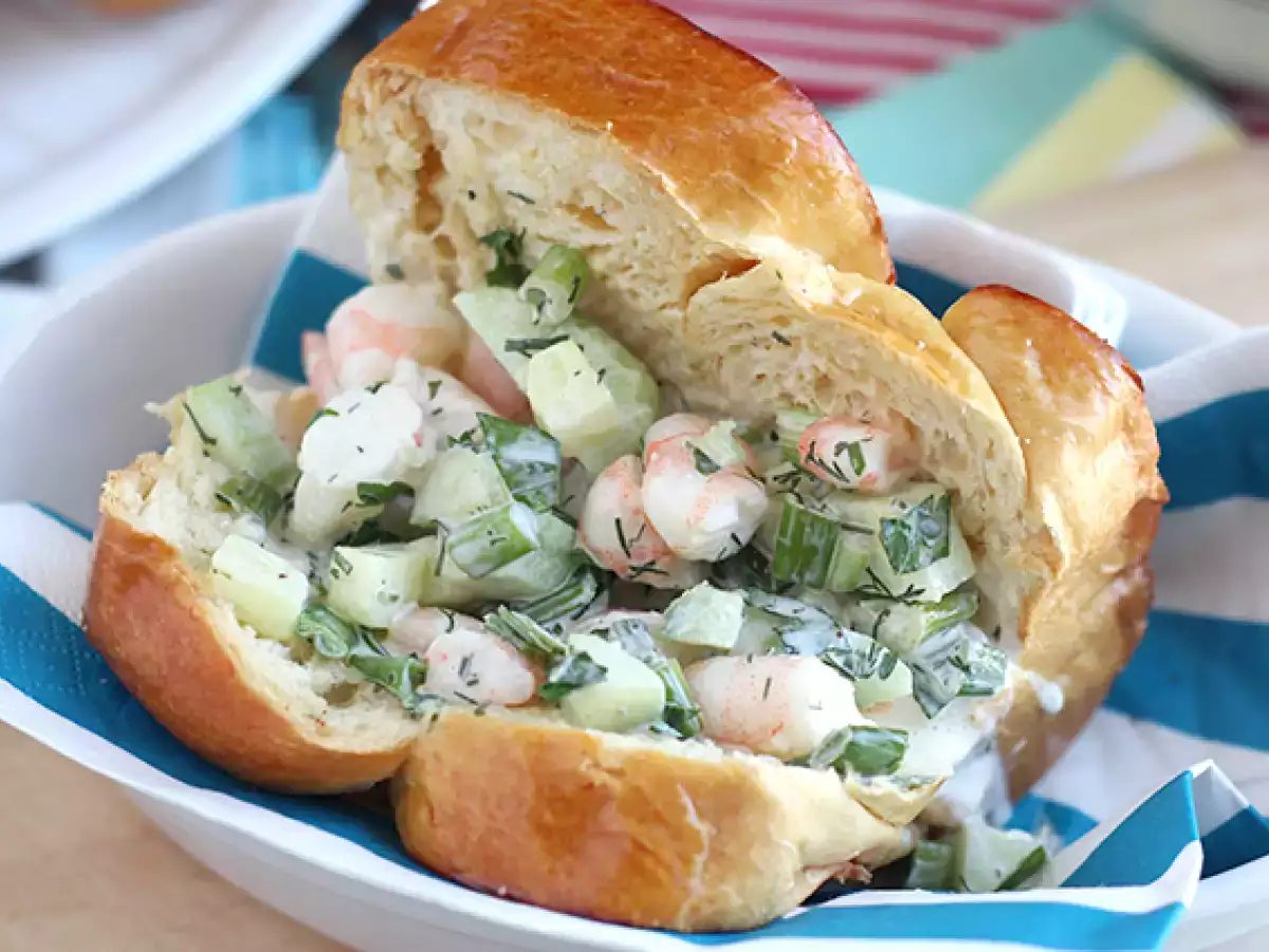 Krevetový sendvič v briošce (prawn roll) - foto 5