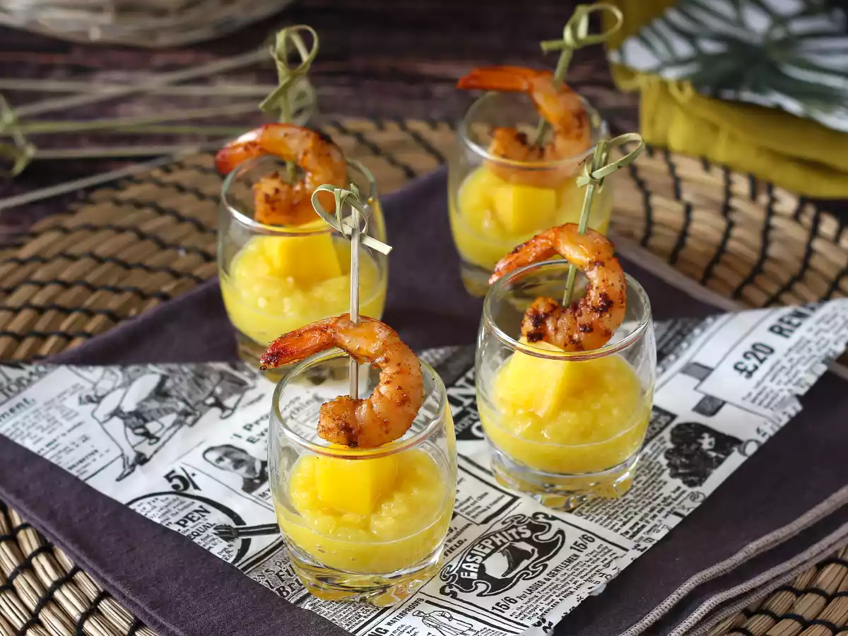 Krevety a mangové verriny pro sladký a slaný aperitiv - foto 5