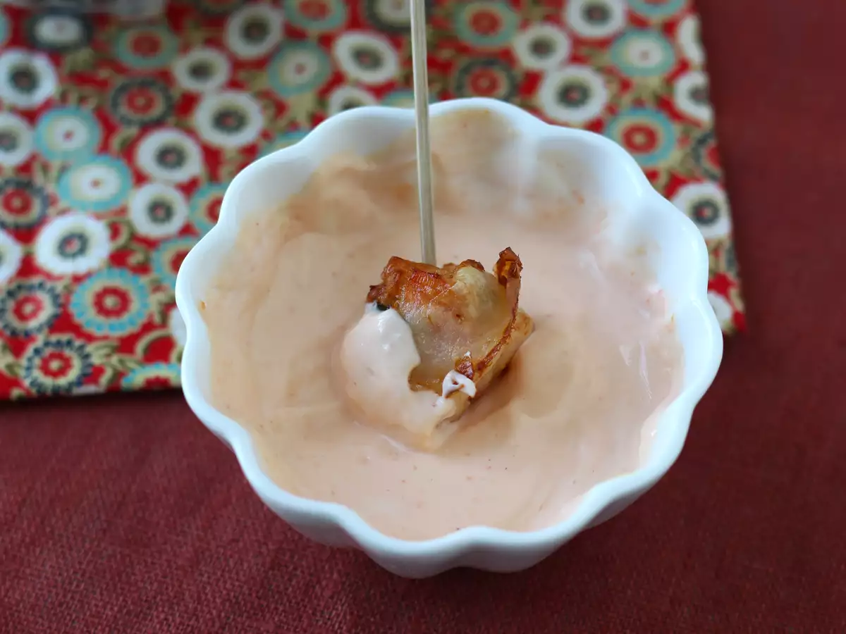 Krevety v těstíčku ve stylu spring rolls v horkovzdušné fritéze - foto 2