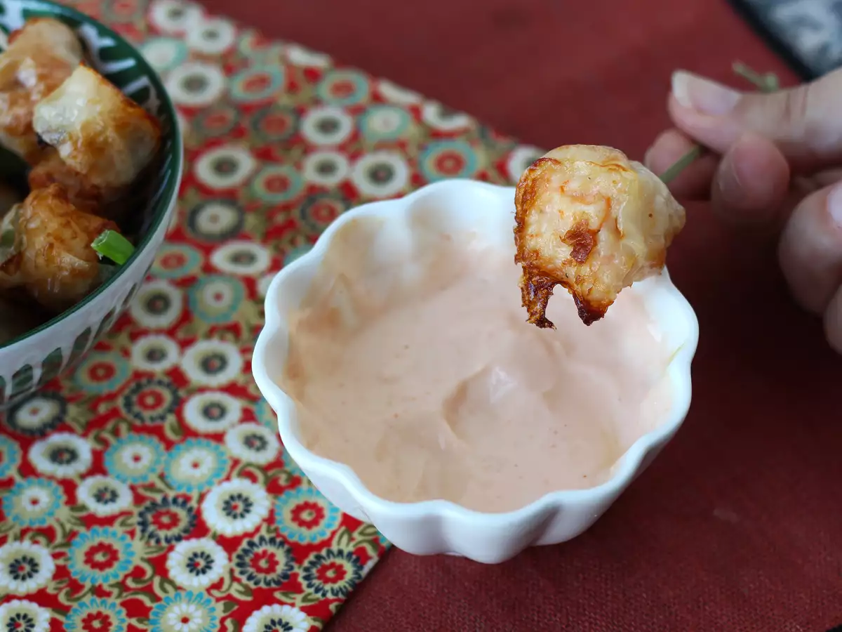 Krevety v těstíčku ve stylu spring rolls v horkovzdušné fritéze - foto 5