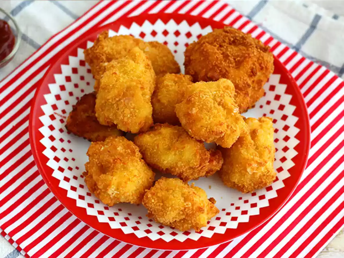 Krokety z těstovin s šunkou a sýrem - foto 3