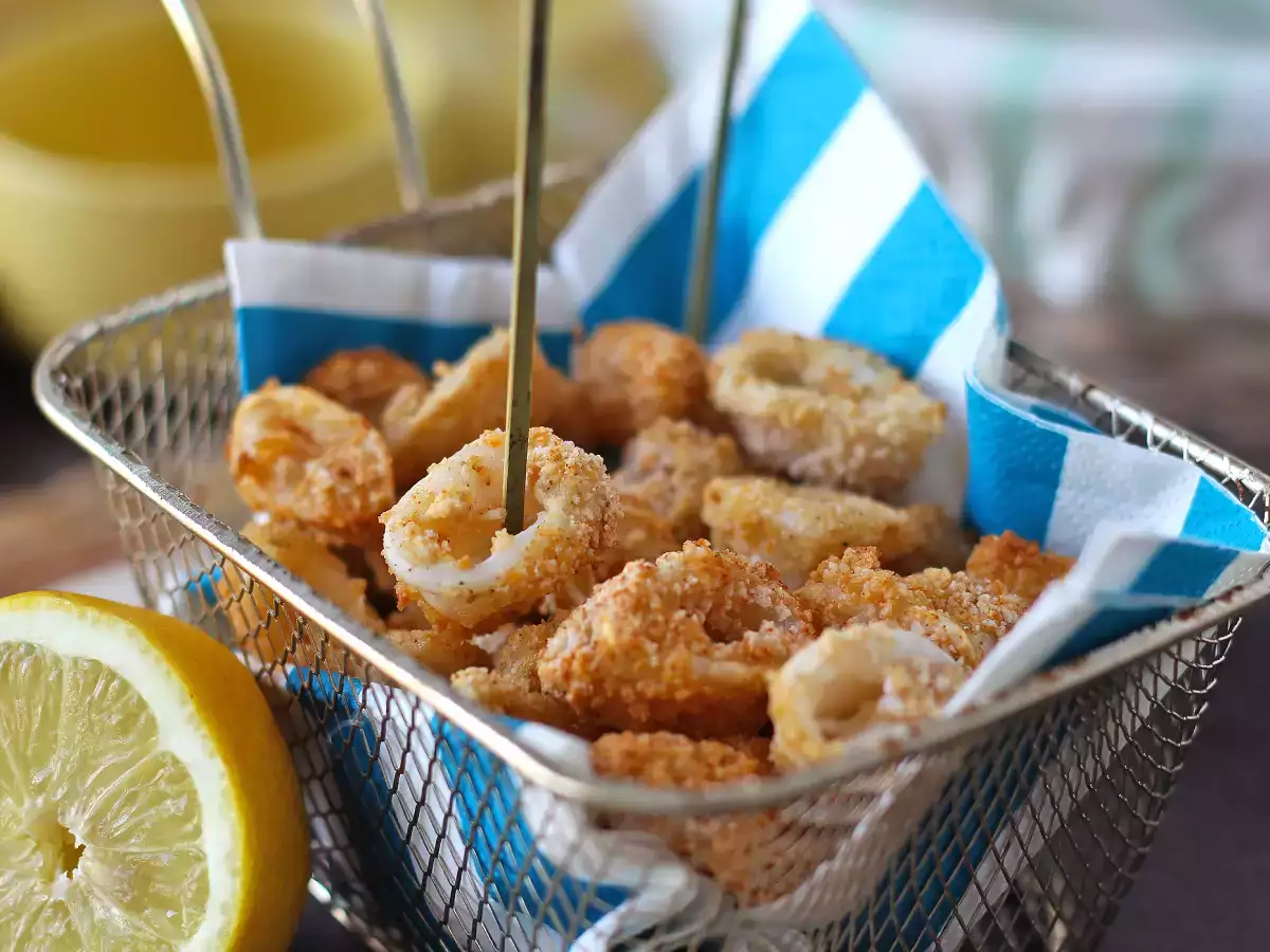 Kroužky chobotnice ve fritéze křupavé a lehké - foto 2