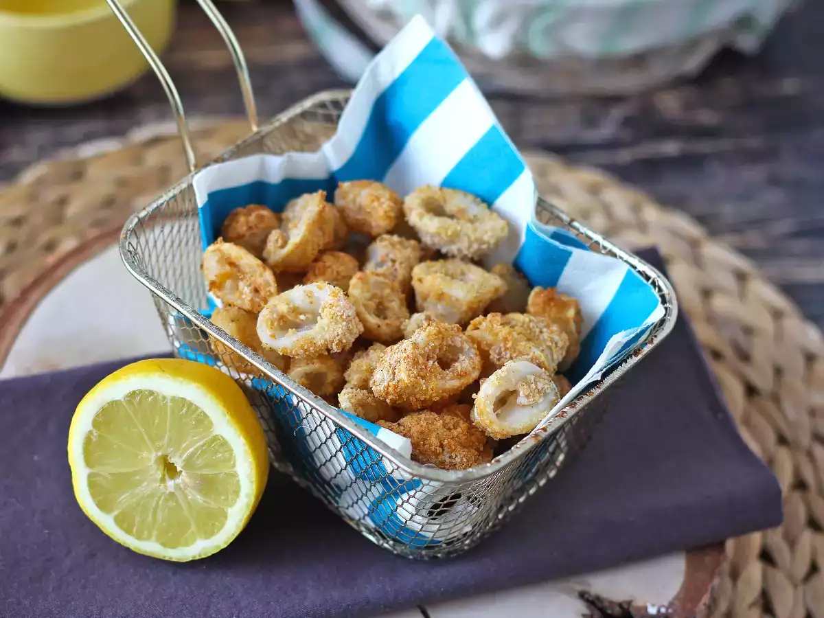 Kroužky chobotnice ve fritéze křupavé a lehké - foto 5