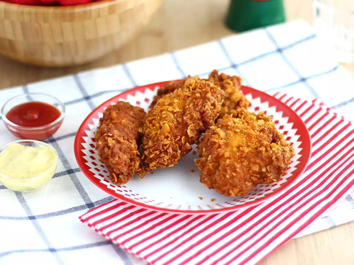 Křupavé kuřecí řízky jako z KFC