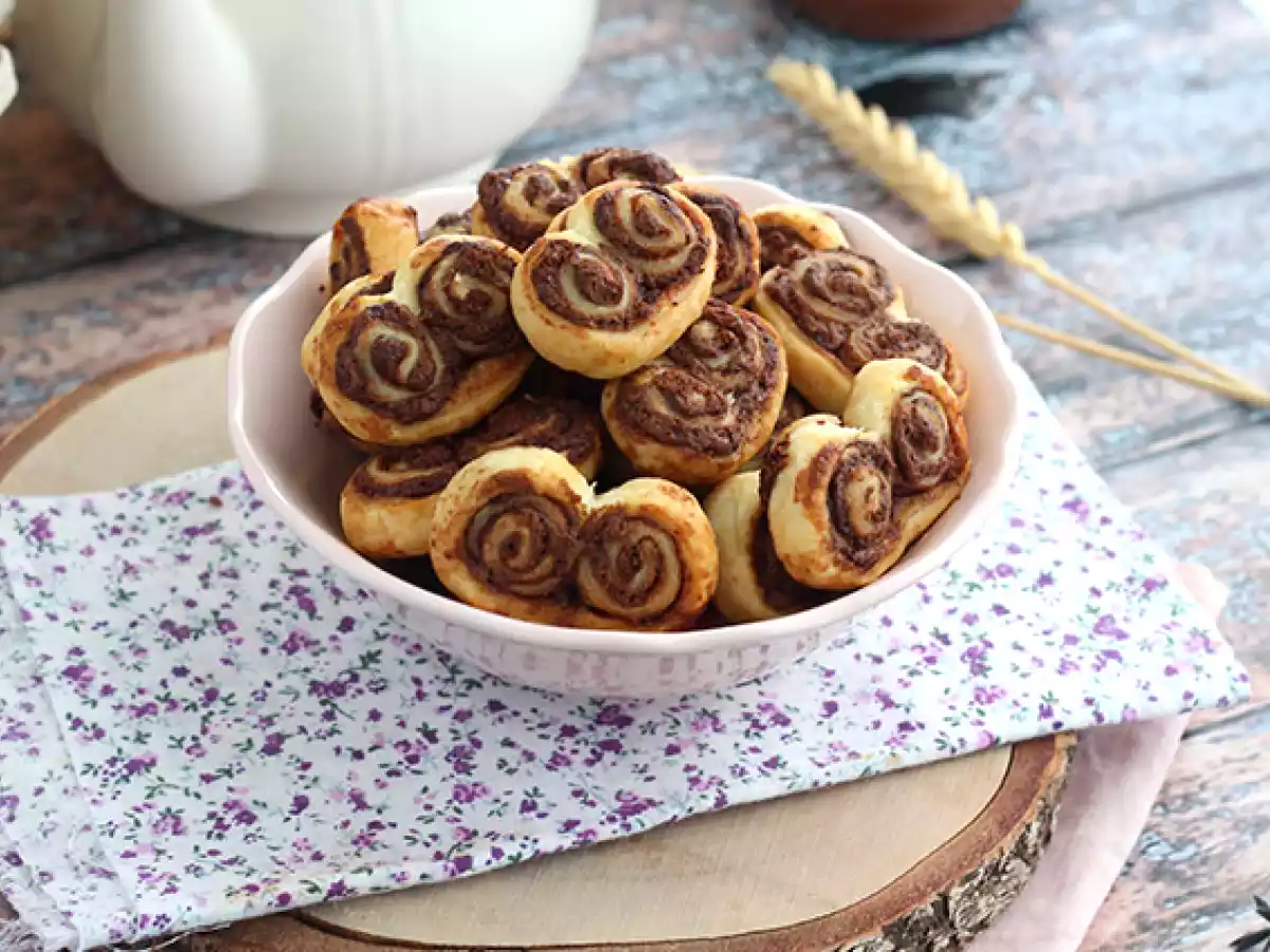 Křupavé palmiers s pomazánkou - foto 2