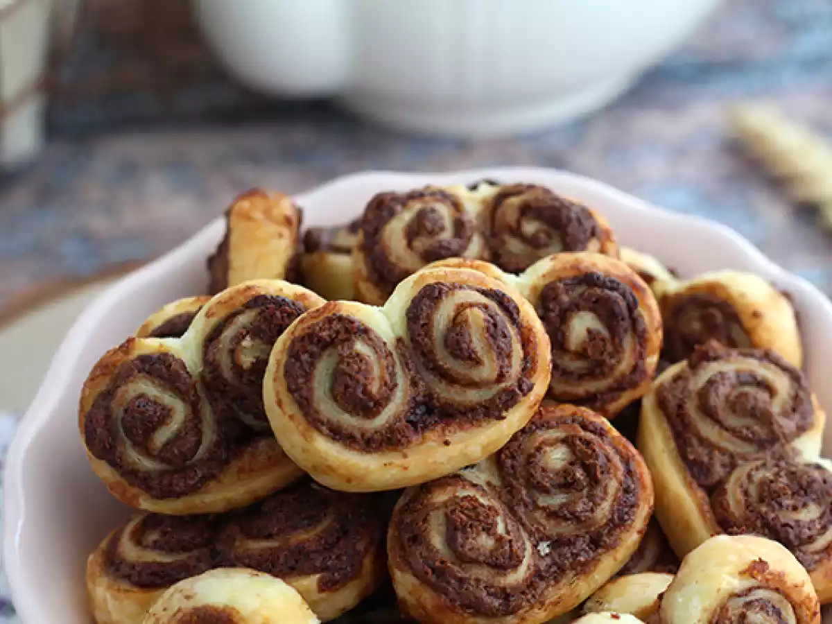 Křupavé palmiers s pomazánkou - foto 3