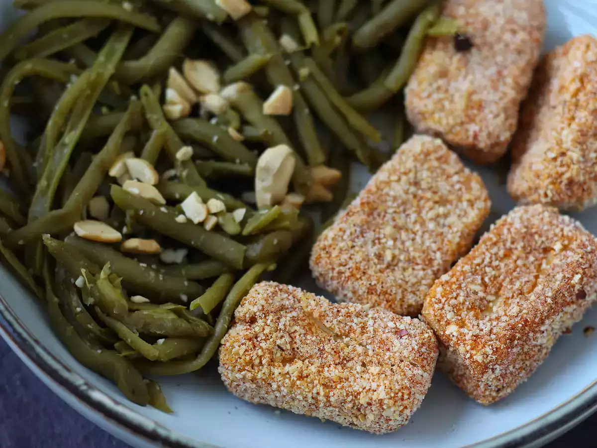 Křupavé tofu nugety a zelené fazolky po thajsku z horkovzdušné fritézy - foto 4