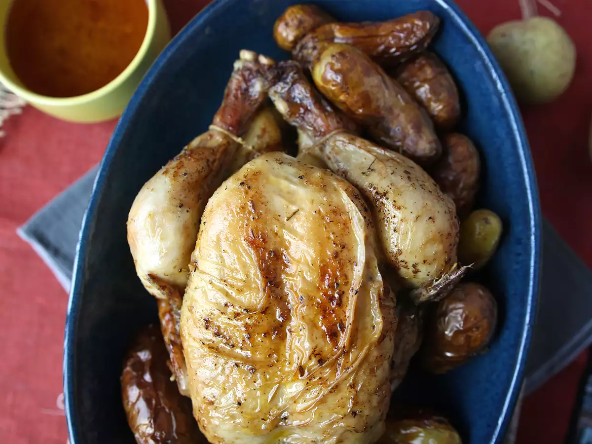 Kuře pečené v horkovzdušné fritéze Moulinex Multicook&Fry: křupavé a šťavnaté - foto 3