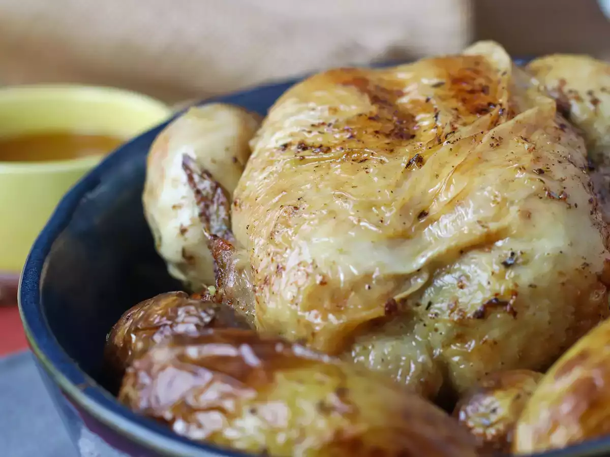 Kuře pečené v horkovzdušné fritéze Moulinex Multicook&Fry: křupavé a šťavnaté - foto 4