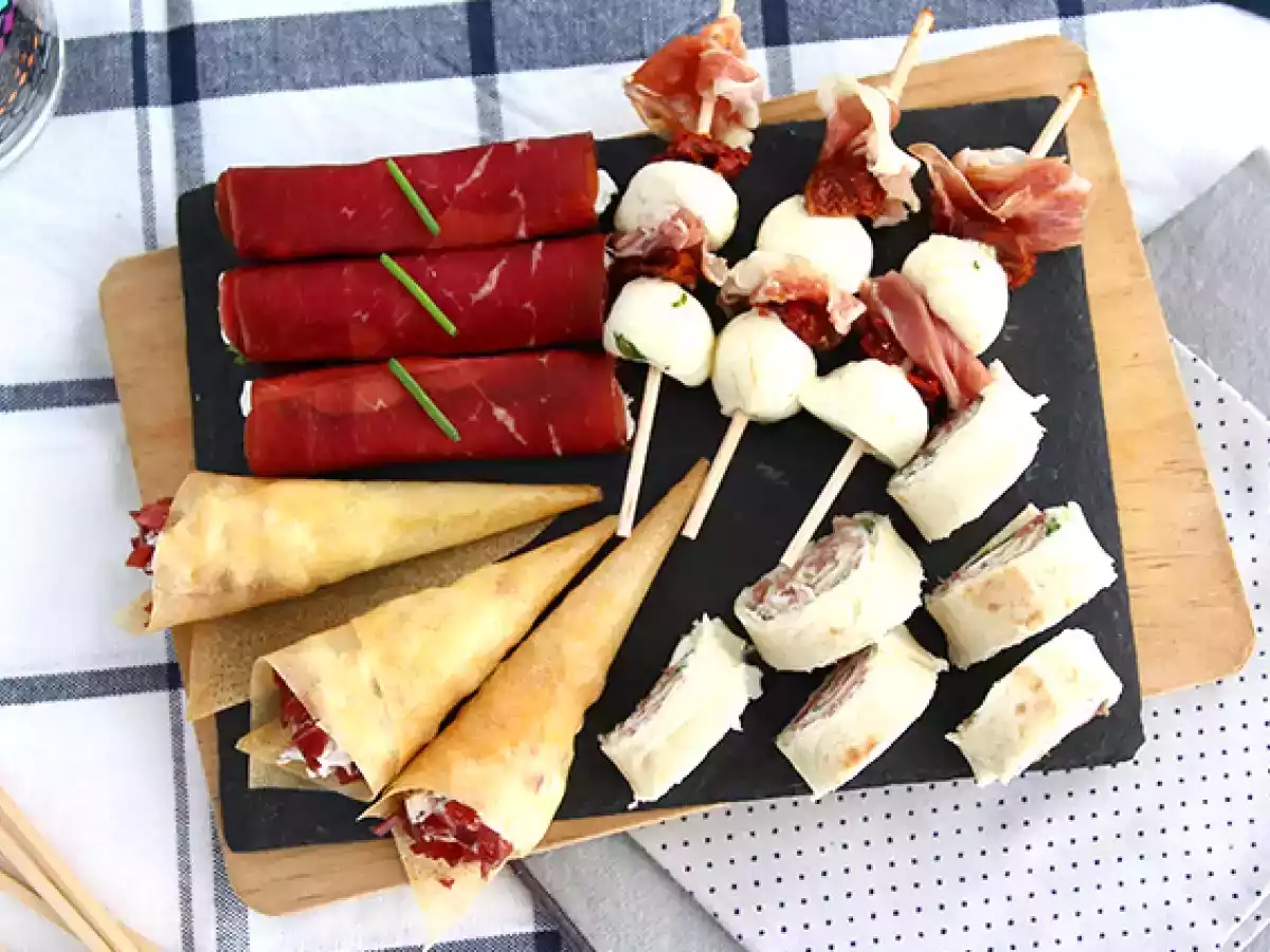 Kvarteto aperitivů se sušeným masem - foto 2