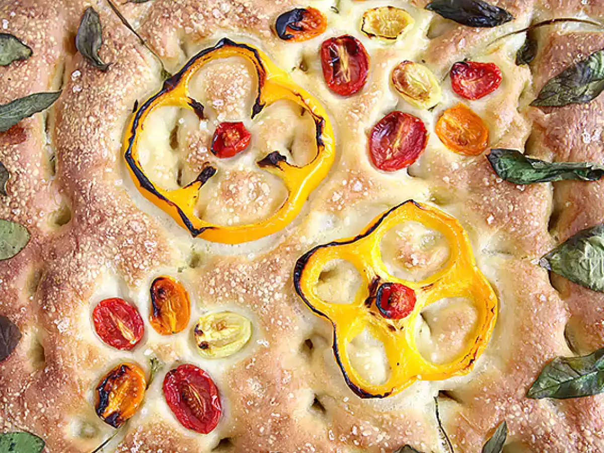 Květy focaccia - focaccia art - foto 6