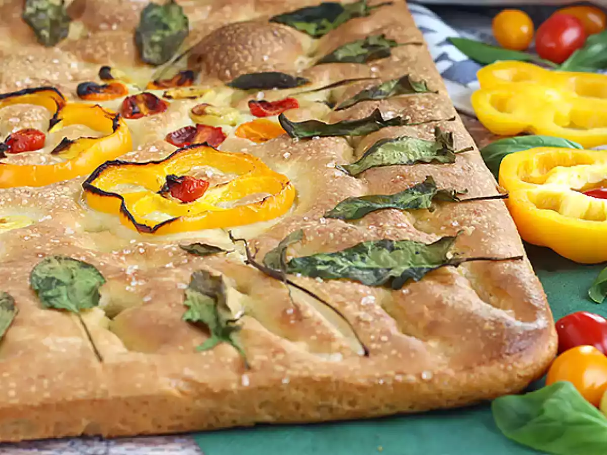 Květy focaccia - focaccia art - foto 8