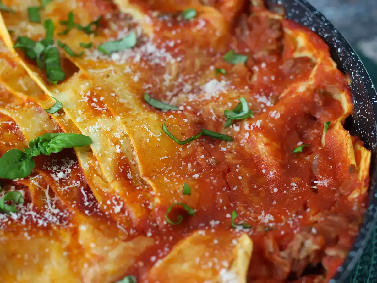Lasagne alla bolognese z pánve - foto 4