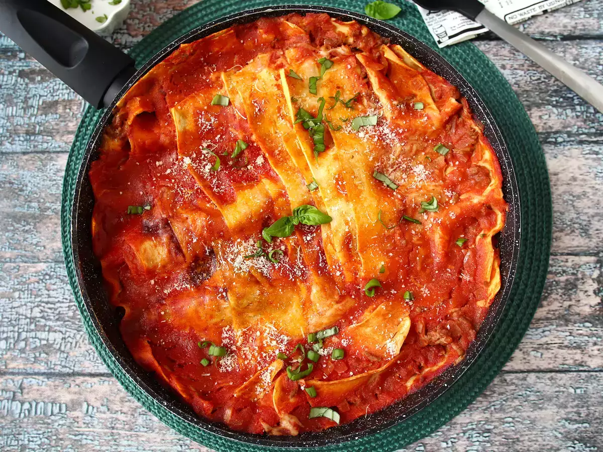 Lasagne alla bolognese z pánve - foto 5