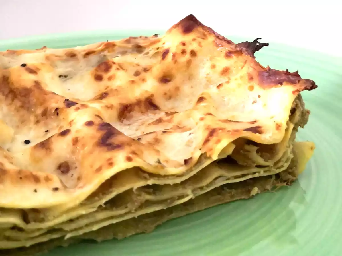 Lasagne s artyčoky a sýrem ricotta