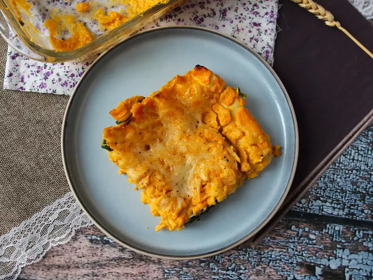 Lasagne s máslovou dýní, špenátem a ricottou - foto 4