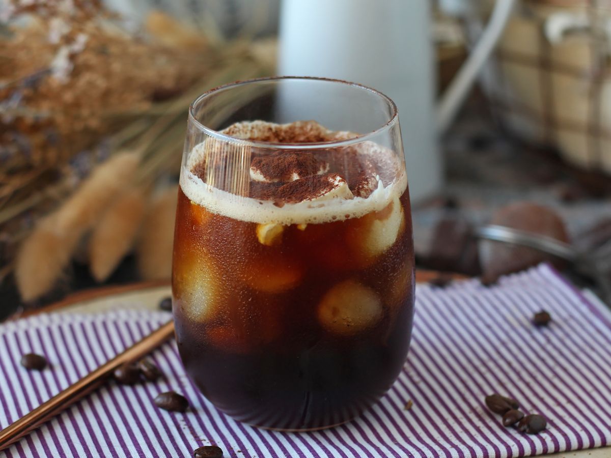 Ledová káva s příchutí tiramisu