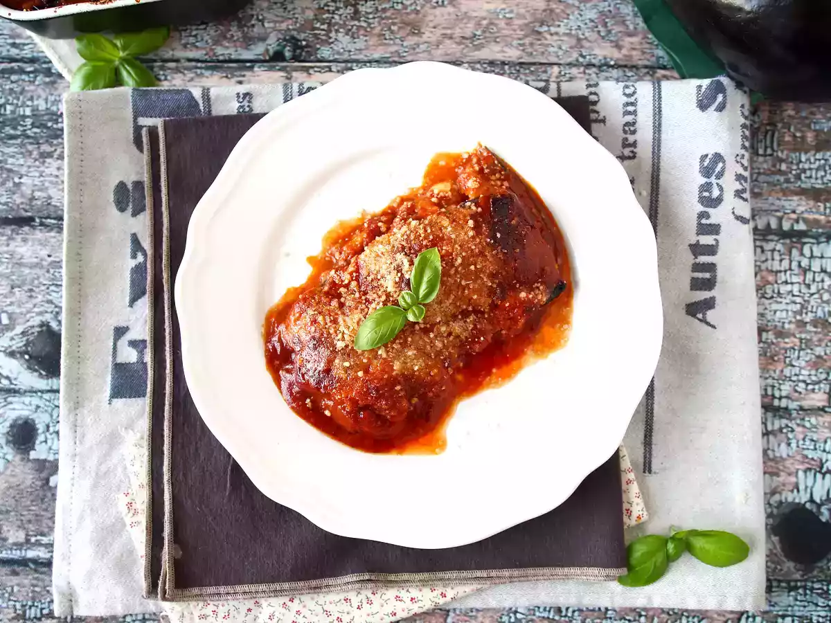 Lilek parmigiana, tradiční recept vysvětlený krok za krokem! - foto 6