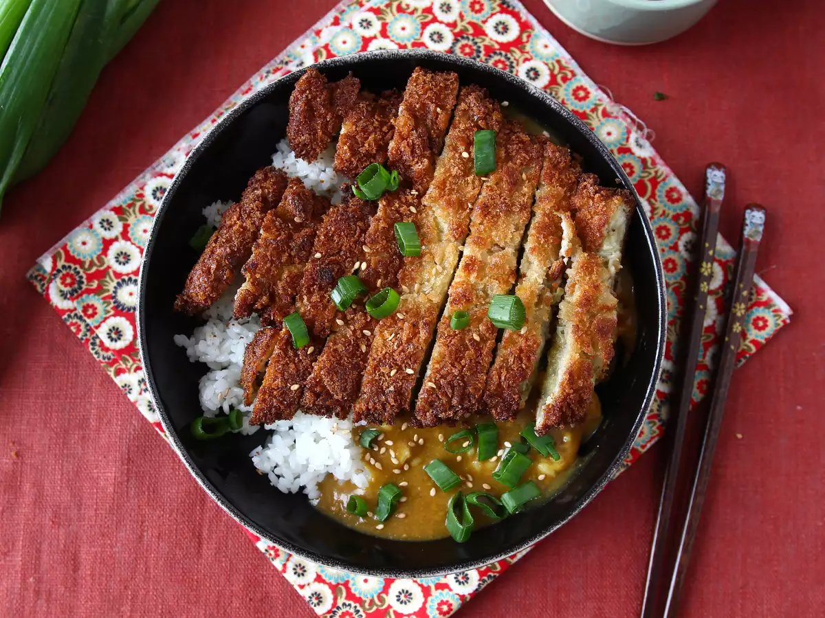Lilek v panko strouhance ve stylu japonského katsu kari – vegetariánský recept - foto 5