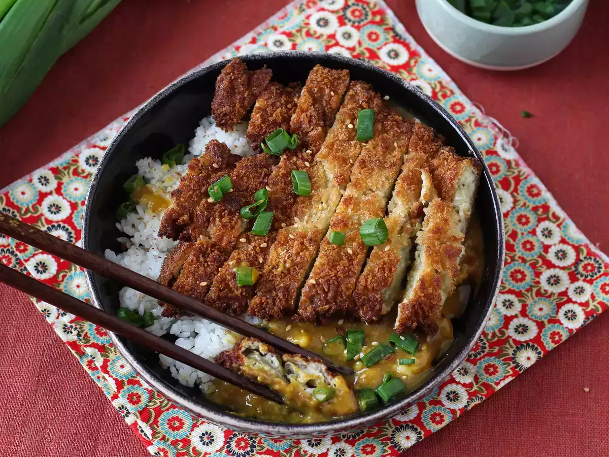 Lilek v panko strouhance ve stylu japonského katsu kari – vegetariánský recept - foto 7